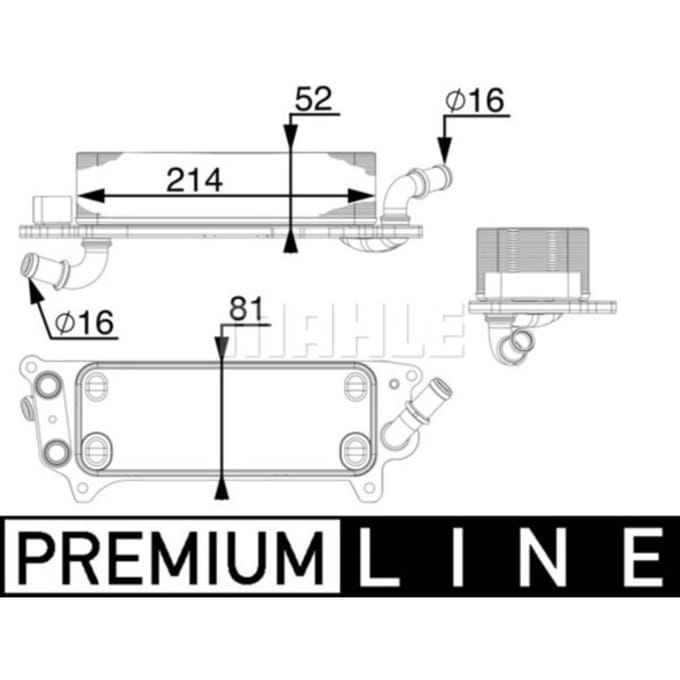 Olie radiator, automatische versnellingsbak  MAHLE CLC 77 000P