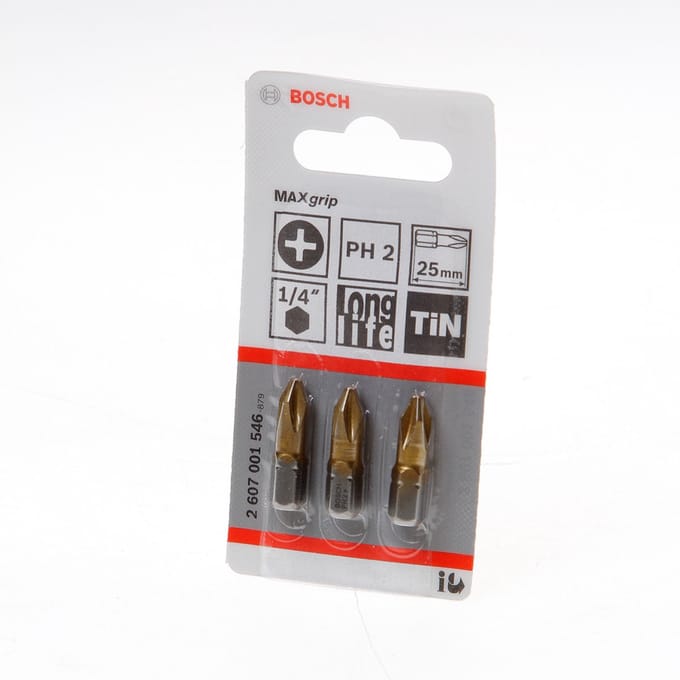 Bosch - Bit Max Grip PH 2, 25 mm