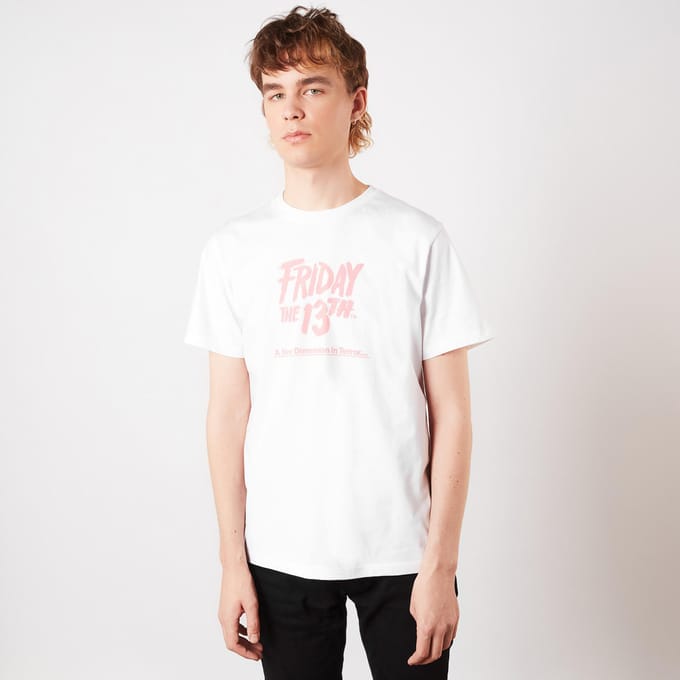 Friday the 13th A New Dimension In Terror Unisex Heavyweight T-Shirt - Wit - S