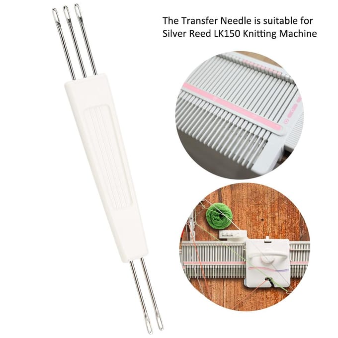 Aiguille de transfert 2X3 au pas de 6,5 mm pour machine à tricoter Silver Reed LK150 LK360 LK100 white
