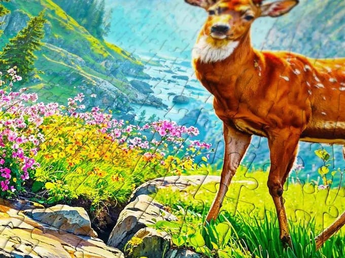Enjoy Puzzle legpuzzel Deer Paradise 1000 stukjes dieren.