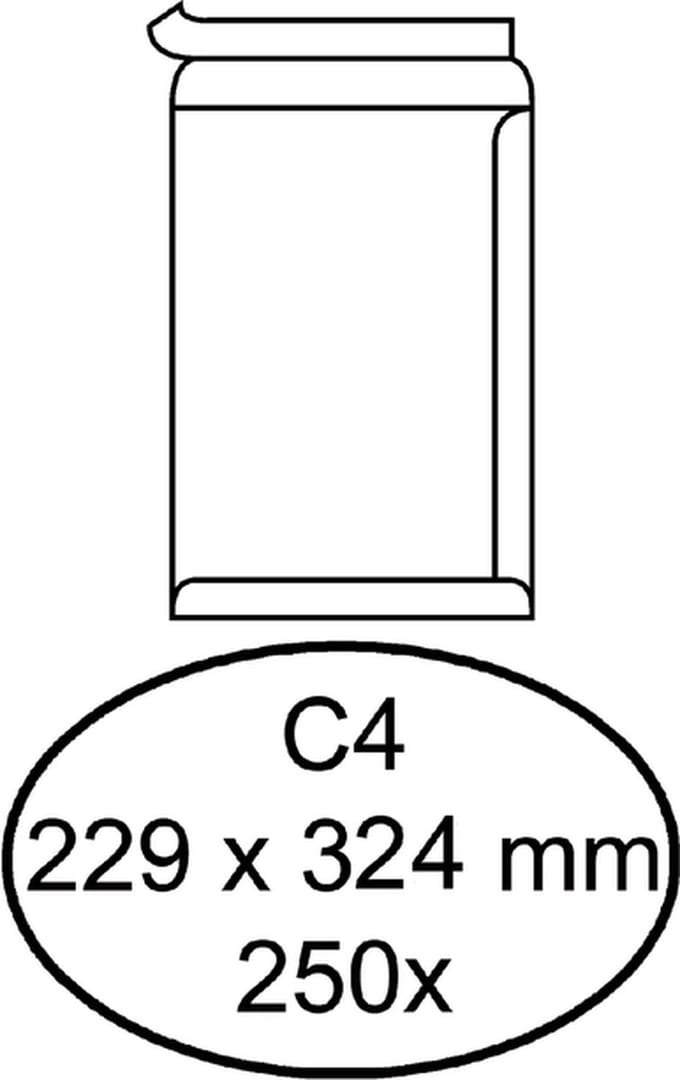 ENVELOP QUANTORE AKTE C4 229X324 ZK 120GR WIT