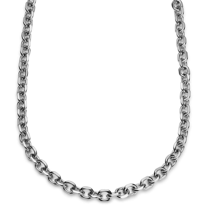 Essentials | 10 mm Zilverkleurige Ketting met Kabelschakels