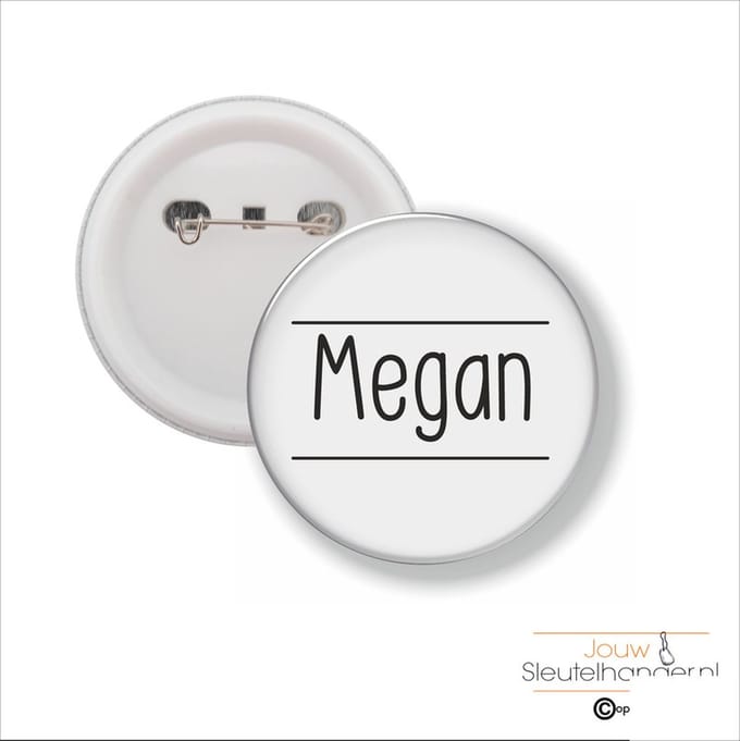 Button Met Speld 58 MM - Megan