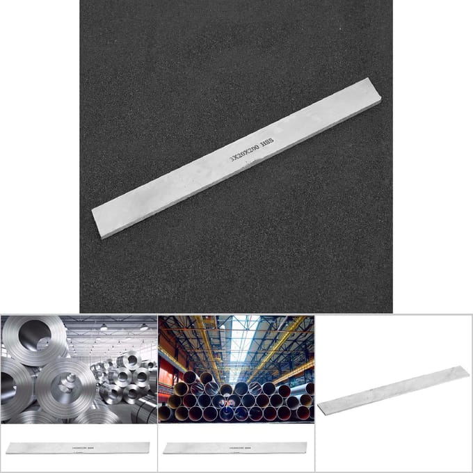 HSS Acier Rapide Outil de Tournage Barre Carrée Acier Blanc (3*20*200mm)