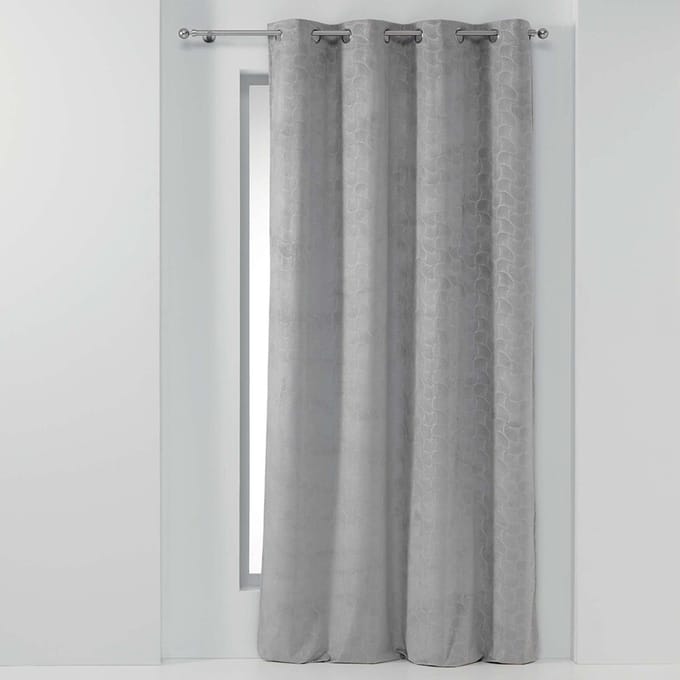 Suède Gordijn 140 cm x 240 cm Scales Light Grey