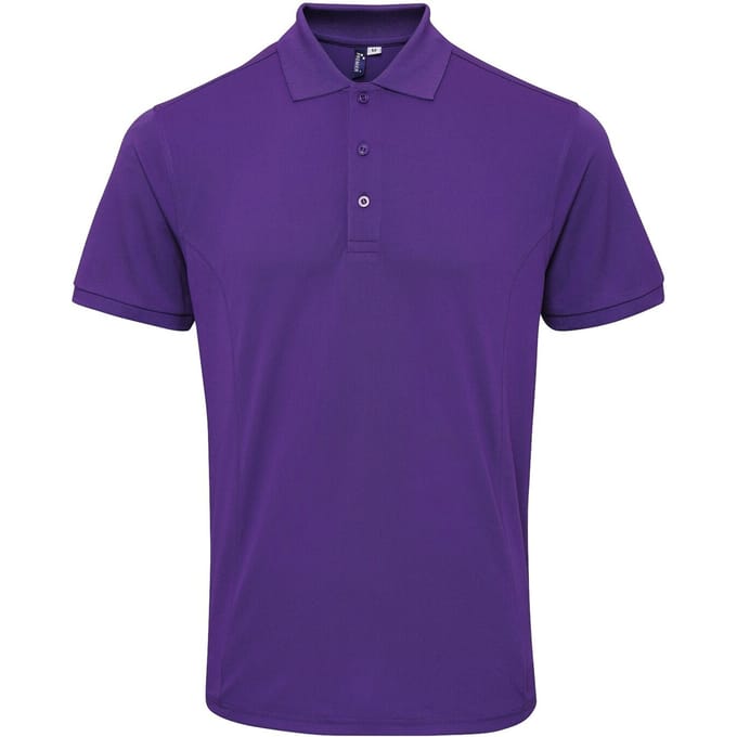 Premier Heren Coolchecker Plus Pique Polo Met CoolPlus (Paars)