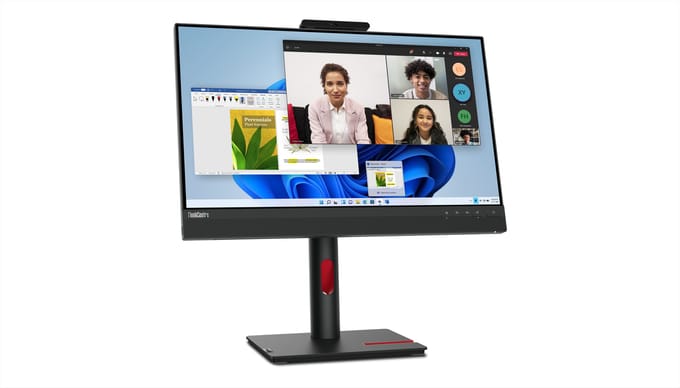 Lenovo ThinkCentre Tiny-in-One 24 Gen 5 LED-monitor Energielabel D (A - G) 61 cm (24 inch) 1920 x 1080 Pixel 16:9 6 ms DisplayPort, HDMI, USB-C,...