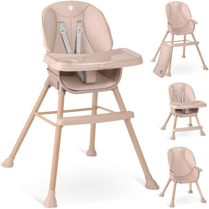 Nukido Tilo roze kinderstoel