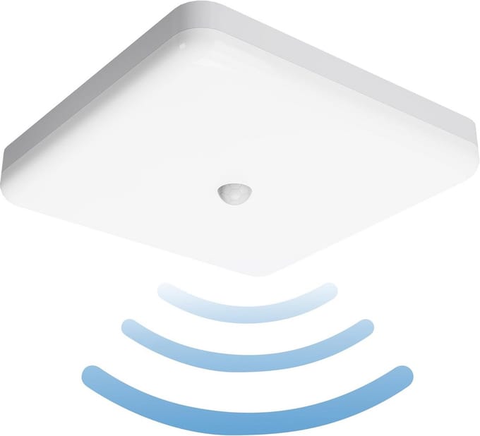 Plat LED Plafondlamp met Bewegingsmelder voor Binnen - IP65 Waterdicht