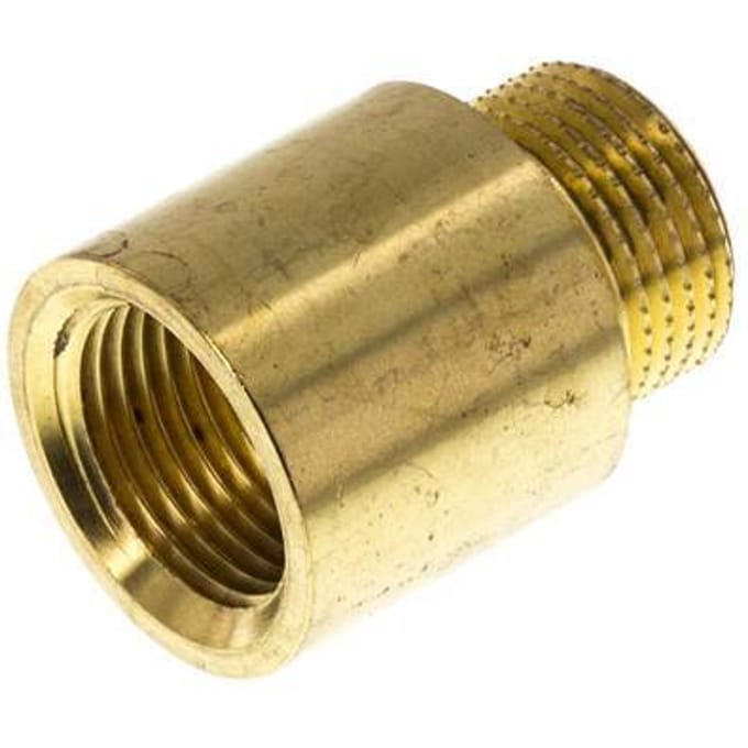 G 3/8'' F/M Messing Verlengstuk DIN 3523 - 20 mm [2 Stuks]