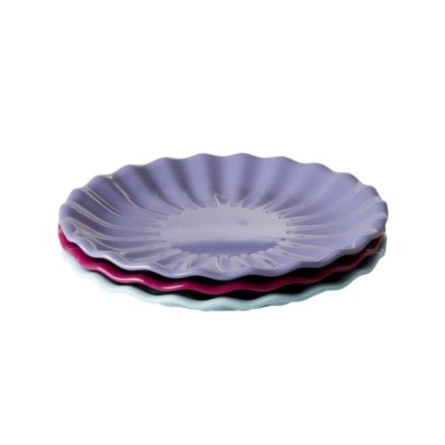 Rice melamine bord meerkleurig assorti