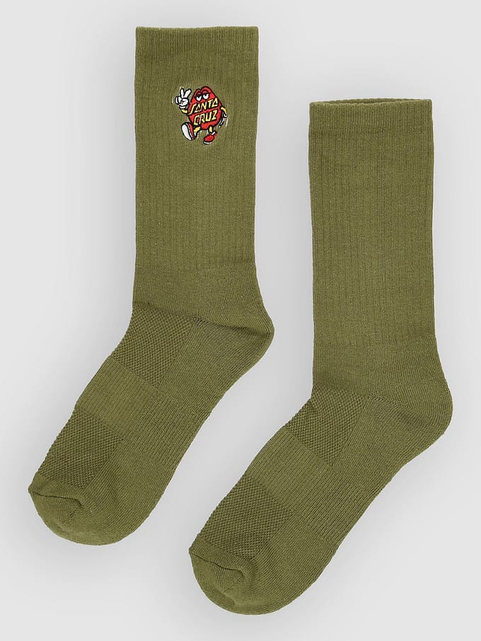 Santa Cruz Dot Guy Socks groen