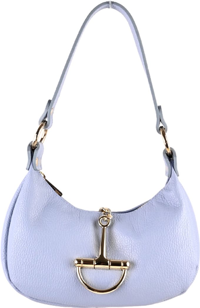 Giuliano Lederen handtas Gitte - Made in Italy - Blauw