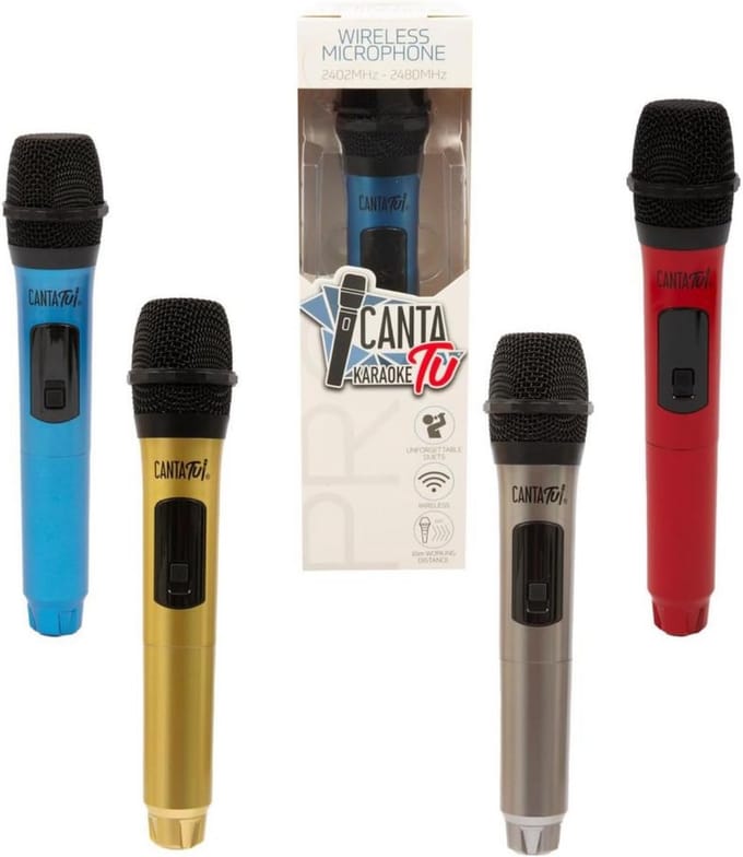 Draadloze Karaoke Microfoon voor Kinderen en Volwassenen met Ingebouwde Speaker