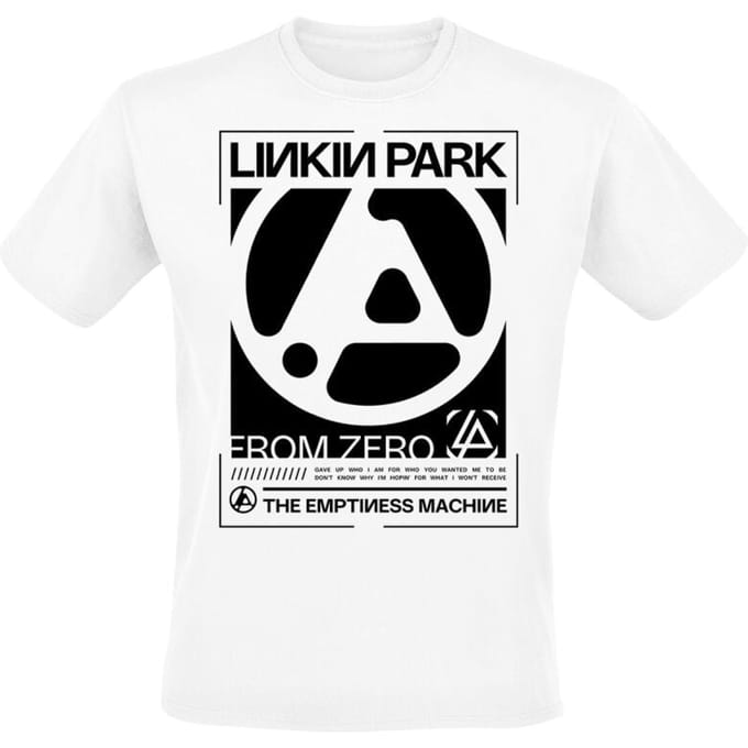Linkin Park T-shirt - From Zero The Emptiness Block - S tot 5XL - voor Mannen - wit
