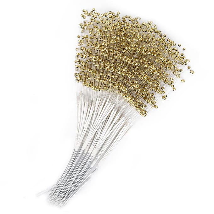100 Stuks Parelstokjes Draagbaar ABS Doe-het-zelf Decoratie Accessoires voor Bruiloft Feest Silver