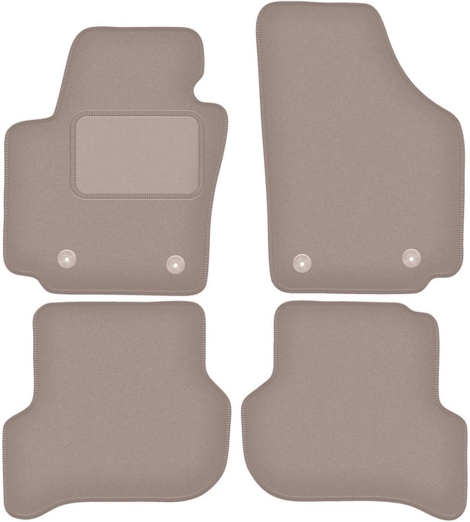Beige veloursmatten voor: Seat Altea XL minivan (2006-08.2008)