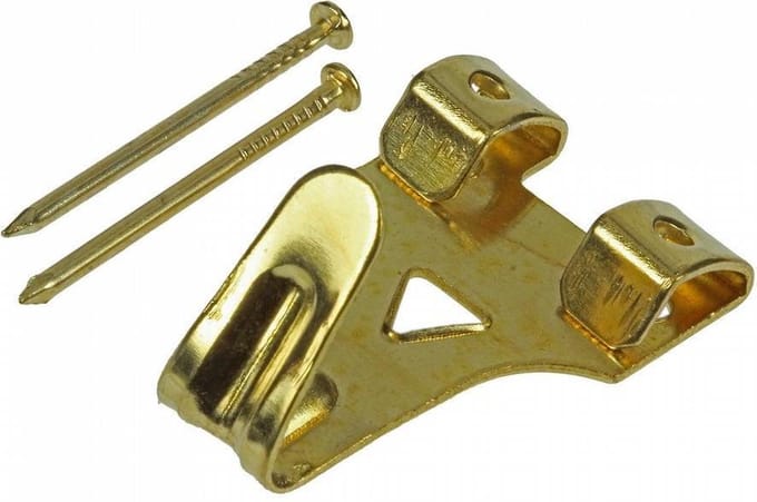 Mack Kaderhaak Messing 6 stuks 2 x 3 cm