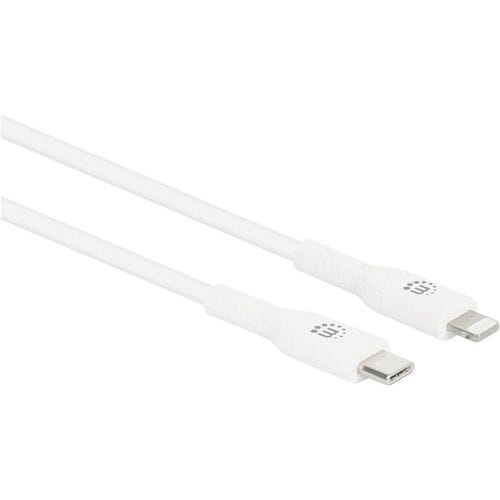 Manhattan 394505 USB-kabel USB-C stekker, Apple Lightning stekker 0.50 m Wit