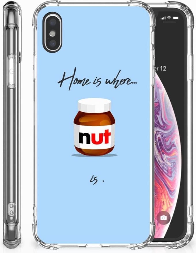 Apple iPhone Xs Max Beschermhoes Nut Home