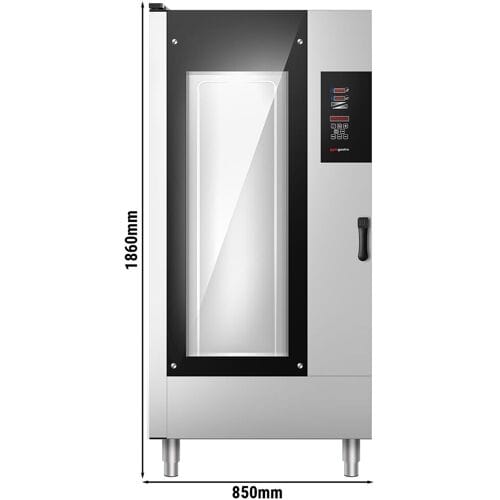 GGM Gastro Kombidämpfer - Digital - 20x GN 1/1 oder 10x GN 2/1 - inkl. Waschsystem, Temperaturfühler & Gestellwagen