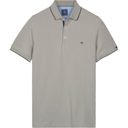 Baileys Polo Two-Tone Solid Fine Line Tipping Detail Midden Grijs / male