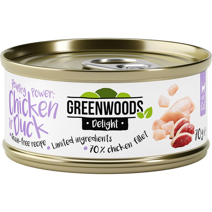 Greenwoods Delight Kipfilet met Eend 6 x 70 g