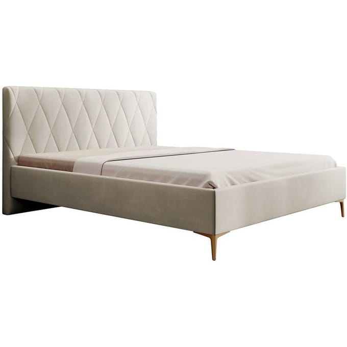 Bedframe Ticaro velvet 140 x 200 cm | Selsey Design
