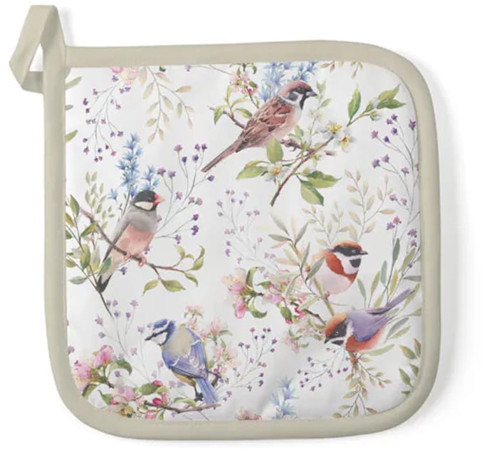 Pannenlap Busy birds - Ambiente - 20x20 cm
