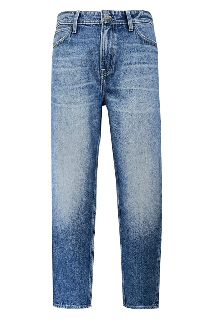 QS - male - Denim Devon / Relaxed Fit / Halfhoog / Taps toelopende pijpen