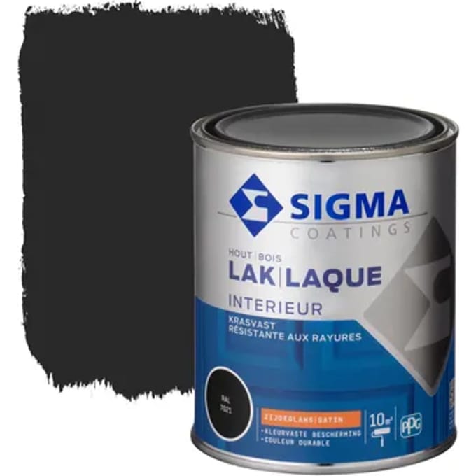 Sigma Binnenlak Ral7021 Zijdeglans 750ml