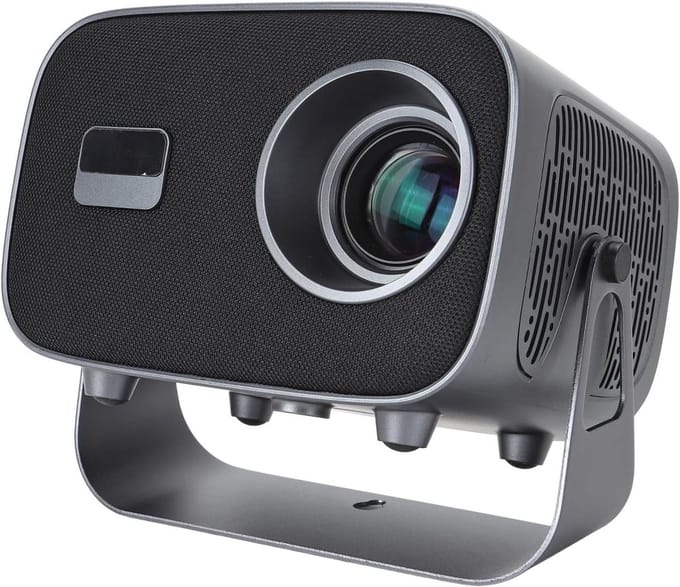 Mini Beamer - Draagbare Projector - Thuisbioscoop Creëren - Automatische Beeldcorrectie - Tot 300 Inch - Grijs