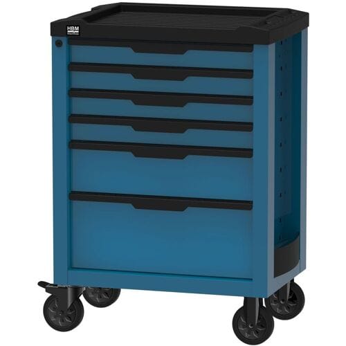 HBM 6 Laden Gereedschapswagen Blauw (Maximale belasting 170 kg)