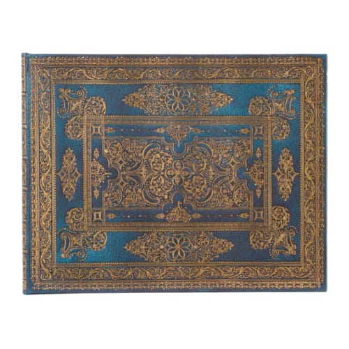 Paperblanks gastenboek, blue luxe, hardcover, formaat 23 x 18 cm, blanco