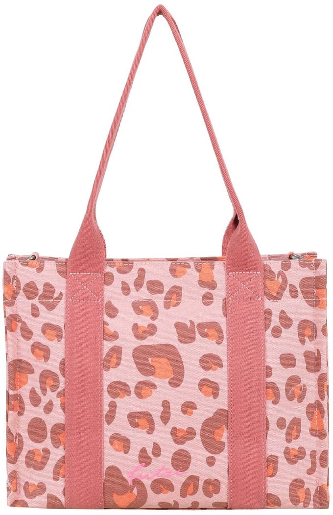 Fritzi aus Preußen schoudertas Tote Shopper Canvas Leo Brick roze