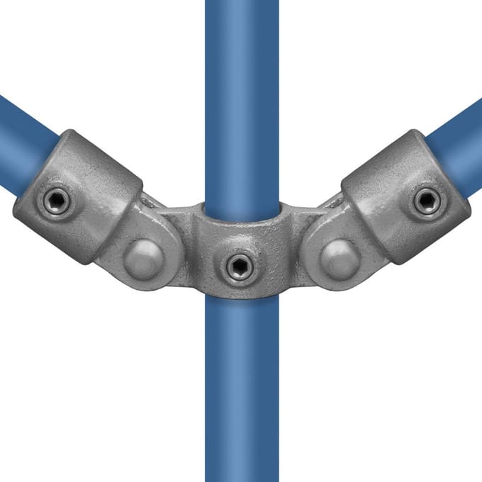 Gegalvaniseerde Koppeling met Dubbele Scharnier voor Buisverbinding 26.9mm / ¾"