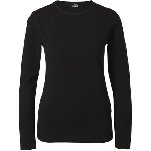 CRIVIT Thermoshirt met merinowol (M(40/42) Dames, Zwart)