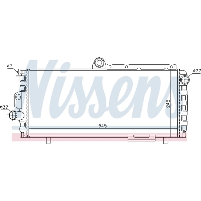 Radiator, motorkoeling NISSENS 60010