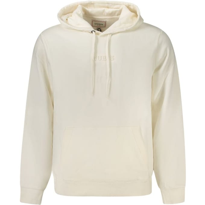 Guess Jeans Bianco Katoenen Heren Hoodie