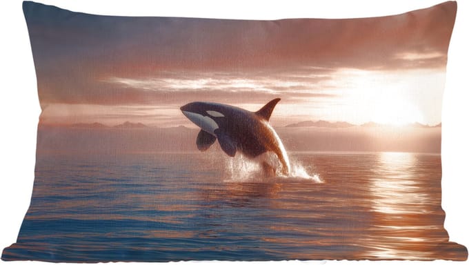 Sierkussens - Kussentjes Woonkamer - 60x40 cm - Orka - Zee - Zonsondergang