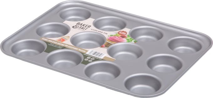 Wham - Baker & Salt Non-Stick Tin for 12 Cupcakes
