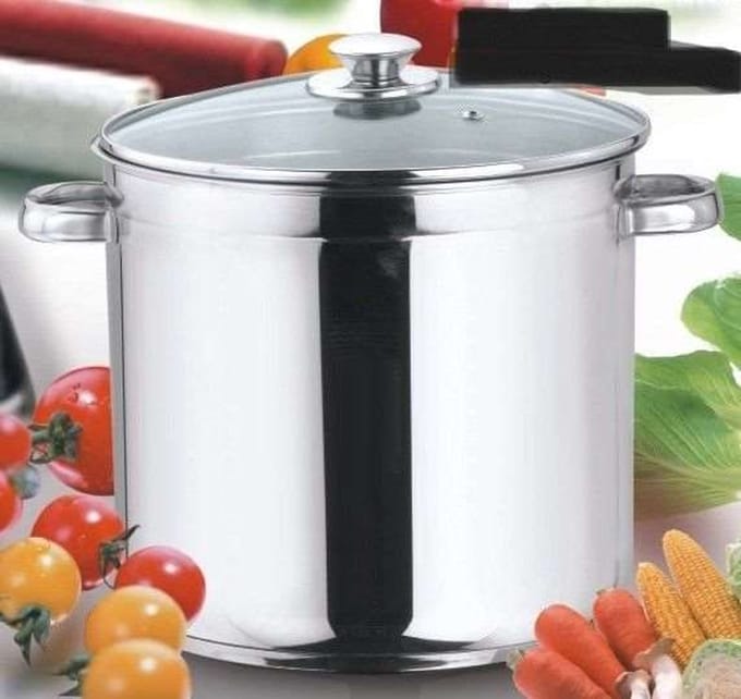 Soeppan marmiet met glazen deksel 28x25cm - 15l