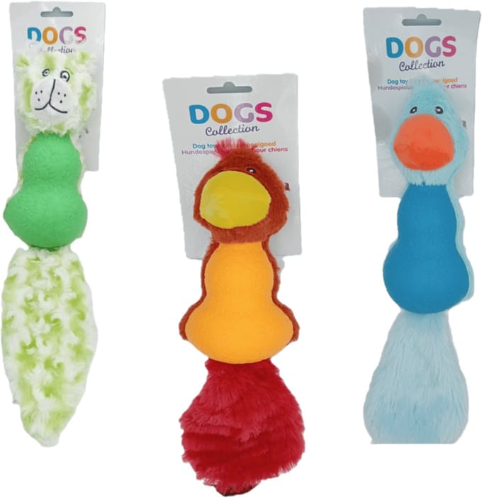 Dogs Collection - Hondenspeeltje - Kauwspeelgoed met Pieper - 30 cm