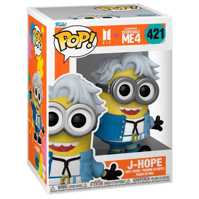 Minions Despicable Me 4 - BTS - J-Hope vinylfiguur 421 Funko Pop! meerkleurig