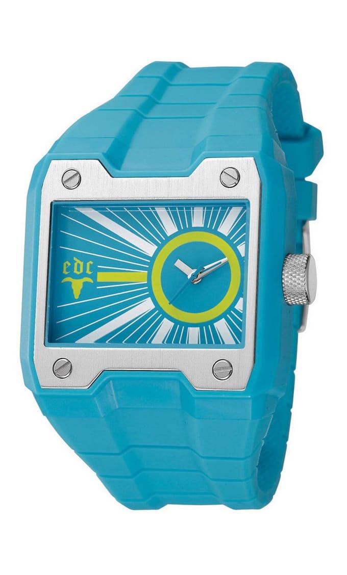 EDC by Esprit EE100311003 horloge - Gun Powder-Glowing Blue