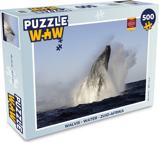 Puzzel Walvis - Water - Zuid-Afrika - Legpuzzel - Puzzel 500 stukjes