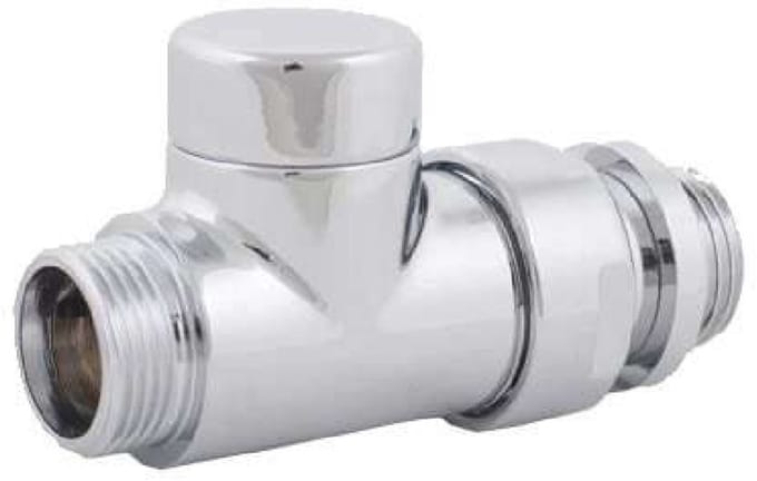 Herz S373341 - DeLuxe voetventiel RL - recht 1/2" - Chroom