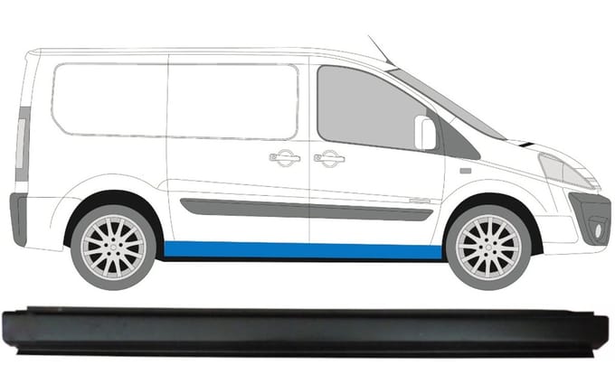 Volledige dorpel voor Citroen Jumpy 2007-2016 / Rechts
