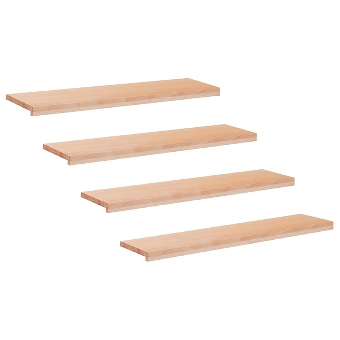 vidaXL - Traplopers - 4 - st - 110 - x - 30 - x - 2 - cm - Naturel - Massief - beukenhout
